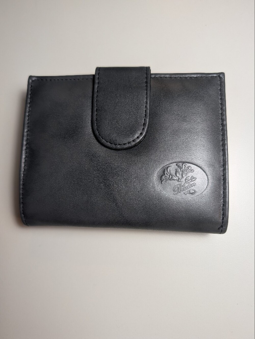 Buxton Julia Gray Leather Bifold Wallet with Snap Tab NWT - Picture 1 of 8